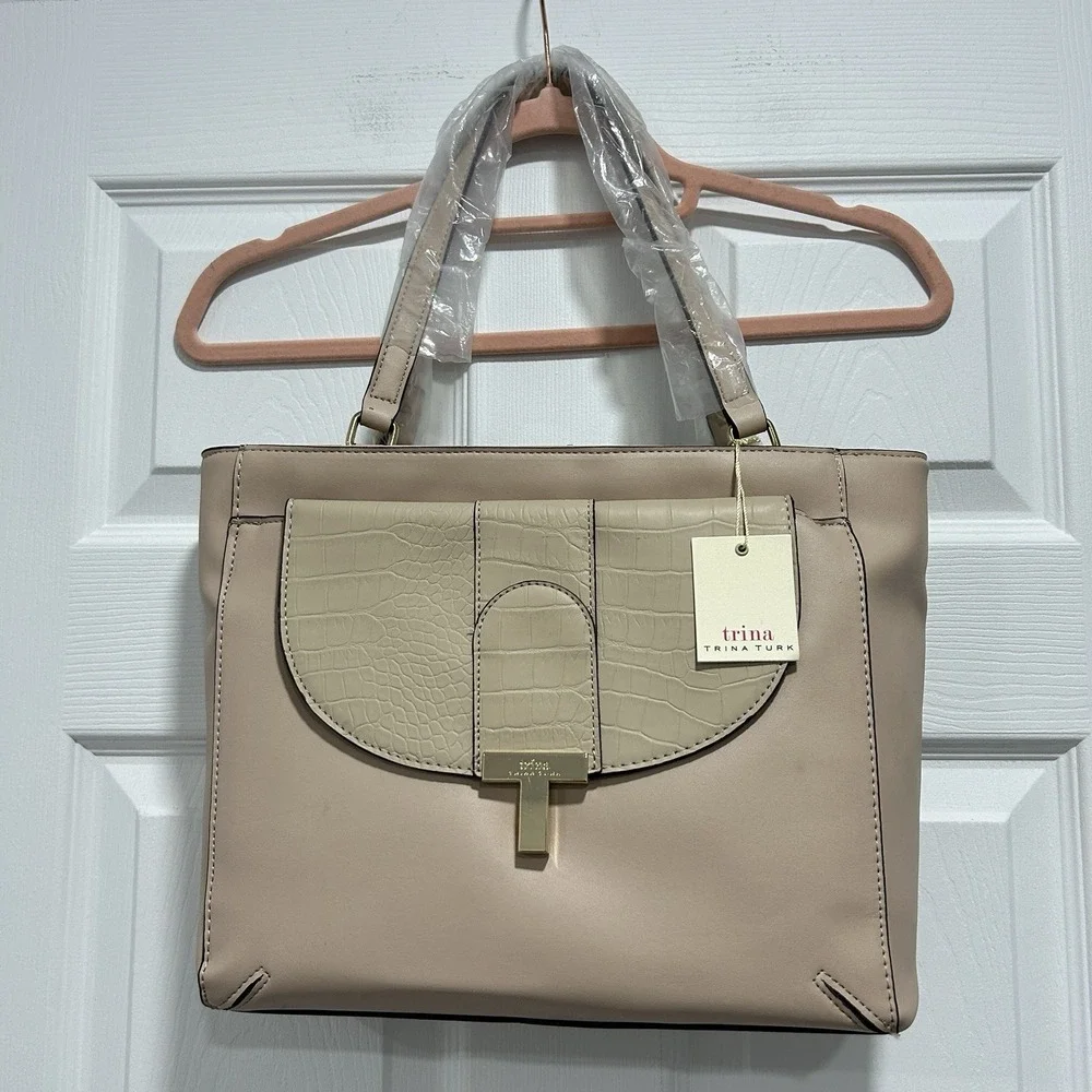 Trina Turk Handbag Purse Satchel In Cashmere NWT‎ Read**